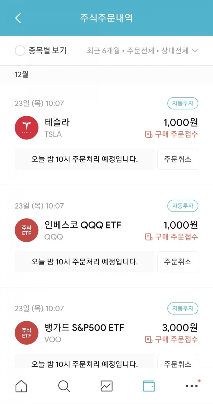  매일 주식 저축 120일차 - 12.23 (테슬라, VOO, QQQ+미국 etf 투자와 삼전의 귀환)