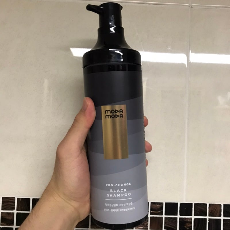 모다모다 프로체인지 블랙샴푸 사용 후기 염색 , 부모님 선물 추천, 올리브영, 이마트 SSG 쓱 ....