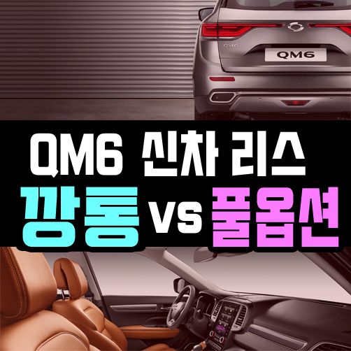  QM6 리스 깡통 vs 풀옵션 가격비교 및 견적 공개