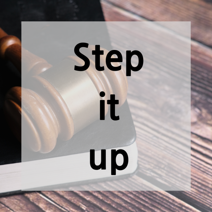  넷플영어[슈츠 시즌 1/10화]-step it up/노력하다, 발전하다, 분발하다, 최선을다하다