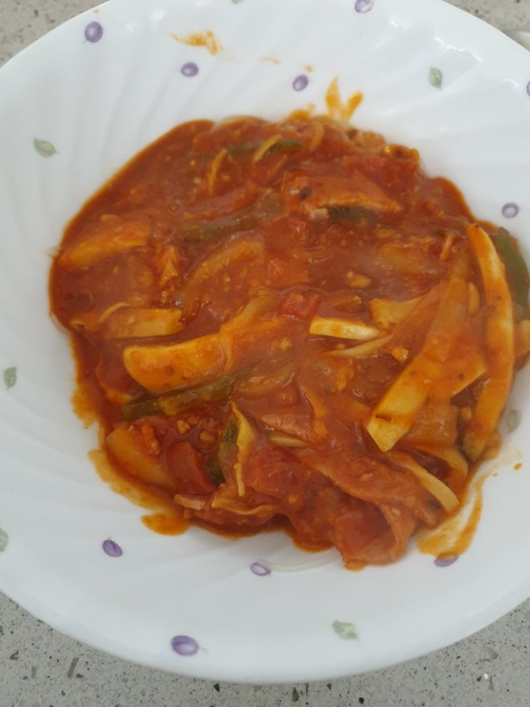  건강식 곤약면 스파게티  만들기.