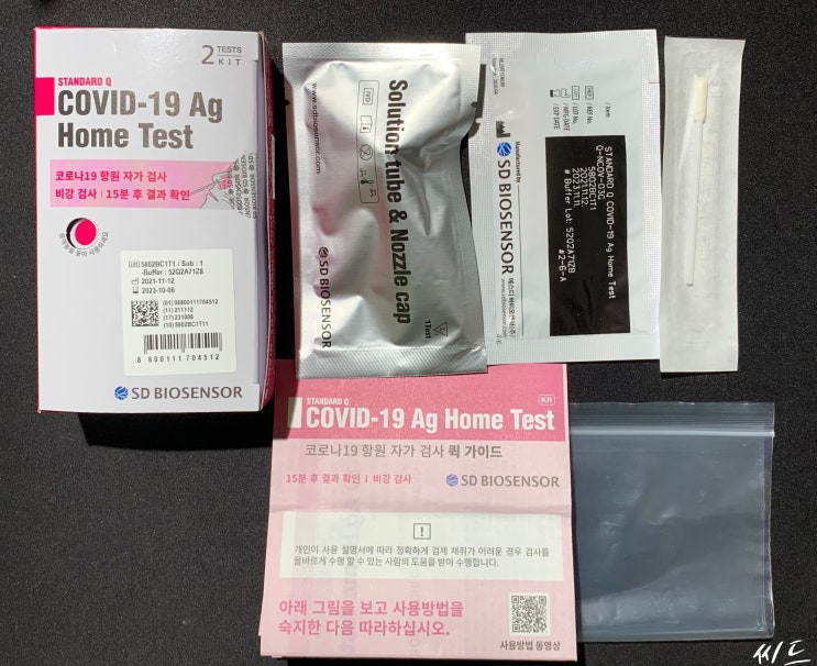  코로나 자가 진단키트 사용기 : SD바이오센서 Ag Honme Test