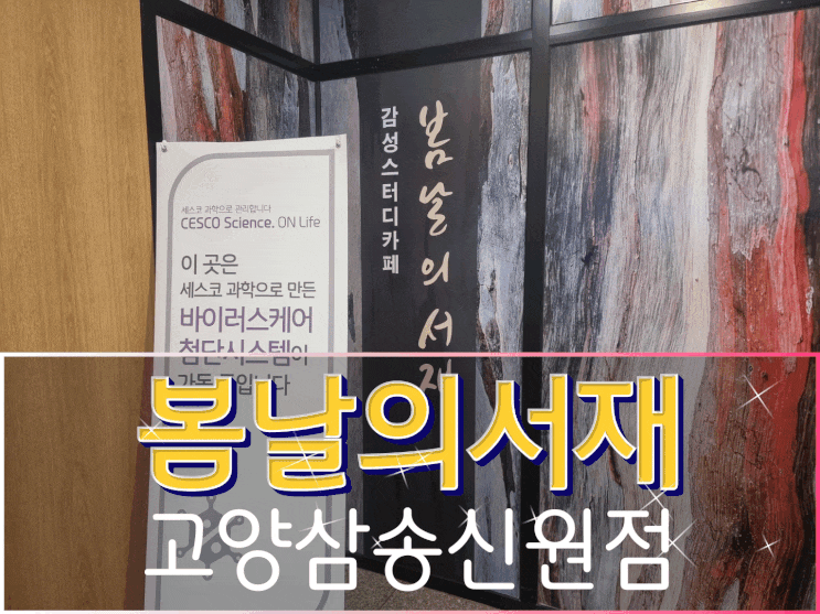  일산스터디카페/삼송역스터디카페  봄날의서재고양삼송신원점