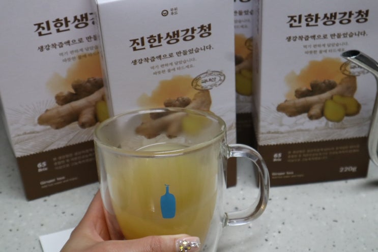 따뜻하고 진한 생강차 한잔으로 겨울철 감기예방까지! 무위푸드 진한생강청