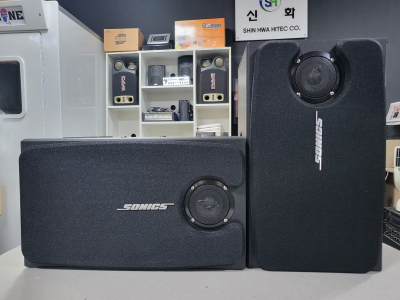 소닉스 스피커 JANT-305 8인치 3way 3Speaker 300W 중고 노래방스피커 추천[중고 코인노래방기계 매....