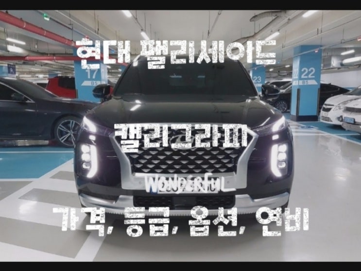  현대 팰리세이드 캘리그라피 가격, 등급, 옵션, 연비