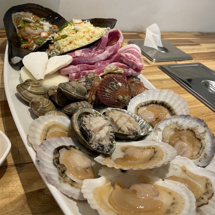  [정동진맛집] 고기랑조개랑 리뷰 (주차, 웨이팅, 메뉴, 리뷰이벤트)
