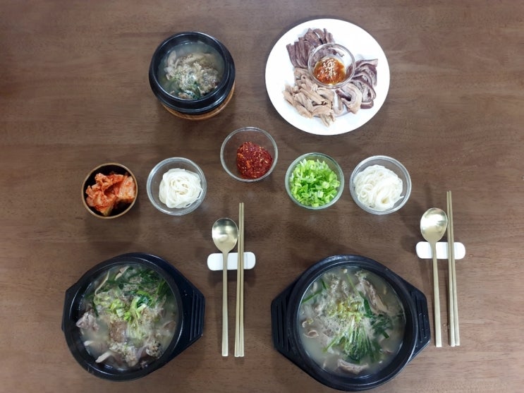  순대국밥 만들기 / 좋아하는 부속류 듬뿍 넣고 만들어 보았어요