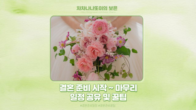  W.54 결혼 준비 시작부터 마무리까지 일정 공유 및 각종 꿀팁!