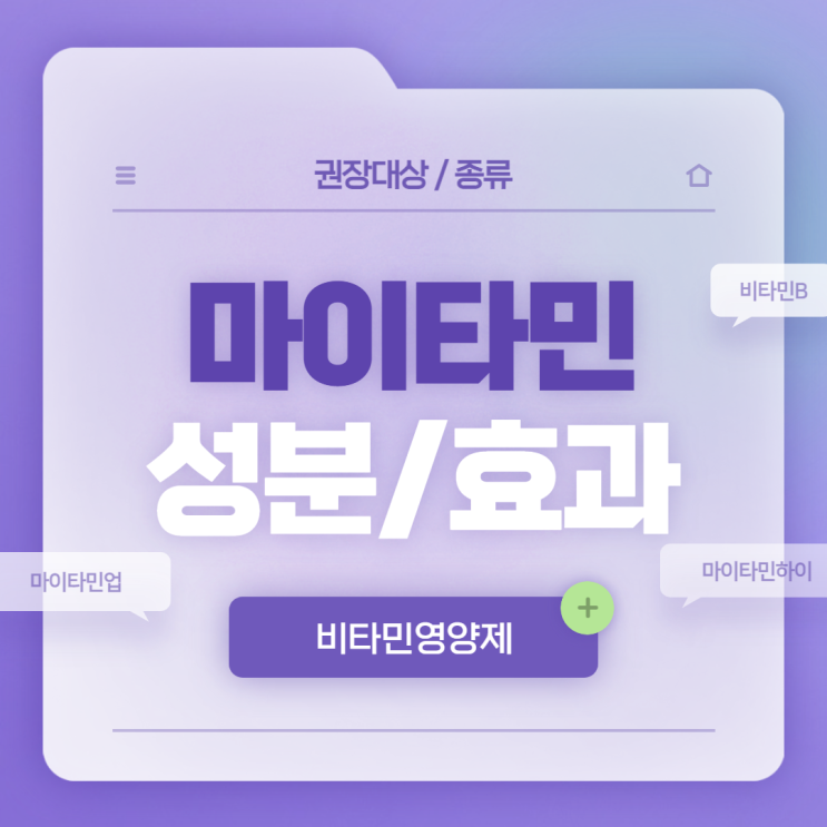  마이타민 성분 및 효과 【#마이타민업 #마이타민 하이 #비타민영양제】