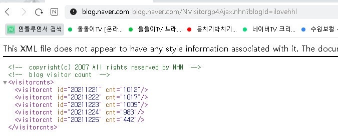 방문자 표시 없는 블로그 5일간 평균 방문자수 확인하는 법