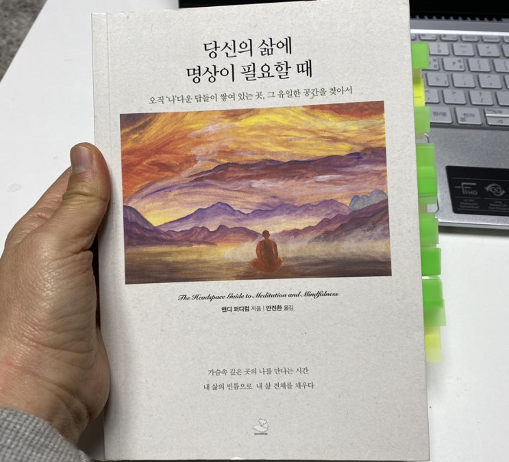  <서평> 당신의 삶에 명상이 필요할 때, 앤디 퍼디컴 저, 명상으로 깨닮은 점