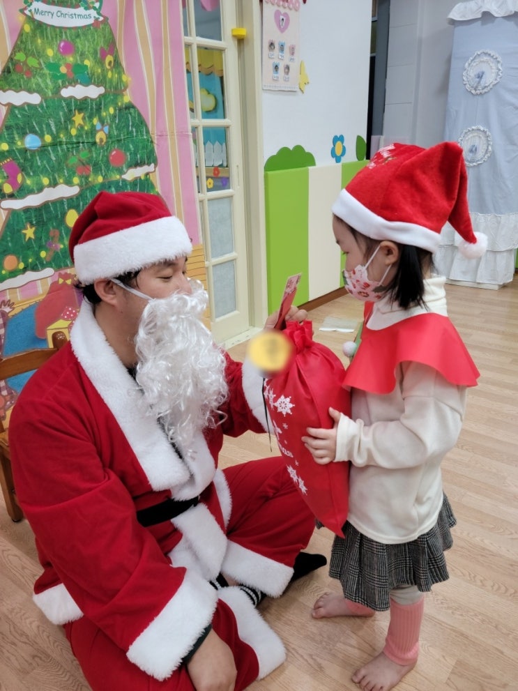  [일상] 어린이집 메리 크리스마스 산타 할아버지 되어보기