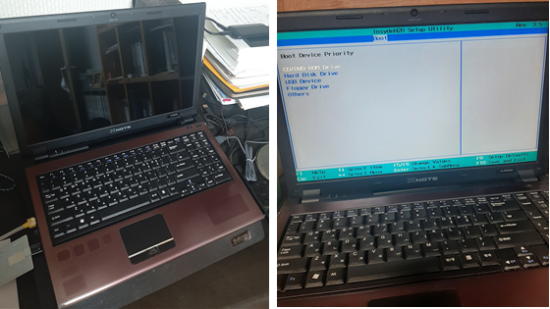  사망한 10년이 넘은 "LG A520-TE30K 노트북(인텔 i7)"과 새로 구입한 "LG 15U40Q-GR30K 노트북(라이젠 3)"