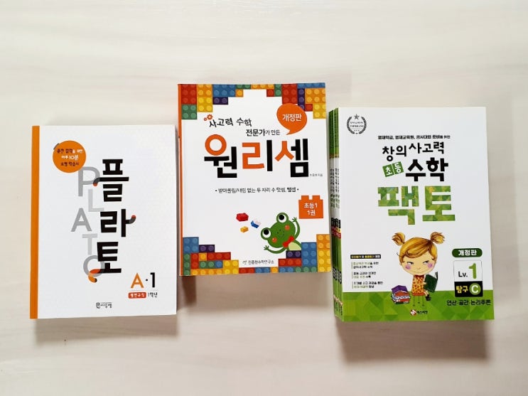  1학년 때 한 수학문제집 정리 <원리셈, 팩토, 플라토> 내돈내산 엄마표수학 - 예비초등 초1 수학학습방법