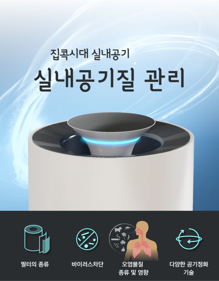  집콕을 위한 실내 공기관리와 공기청정기 기술!