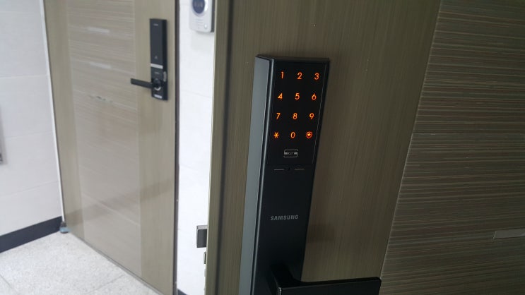 탄벌동 현대 아파트 삼성 SHP-DH540 디지털도어록 교체 설치