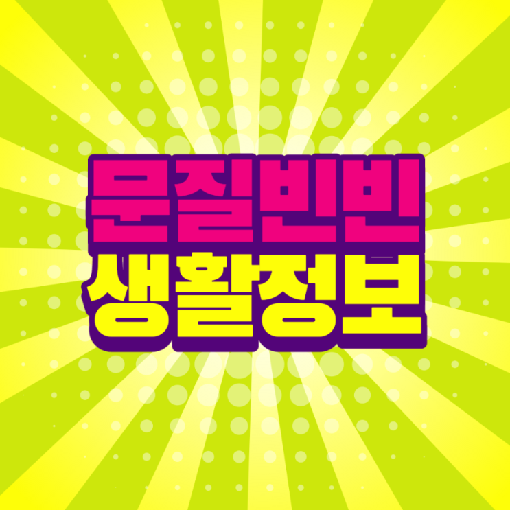  안녕하세요~ 문질빈빈 블로그입니다