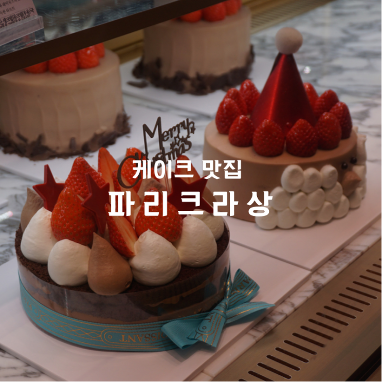  동탄 빵 케이크 맛집 파리크라상 롯데백화점 크리스마스 케이크 찐행복했던 추천후기