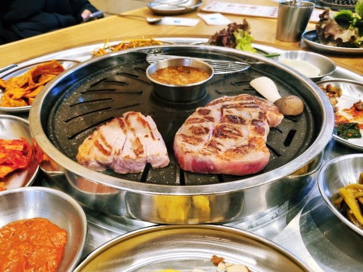  능동 맛집 단골하고 싶은 삼겹살 고기집 쟁반집8292