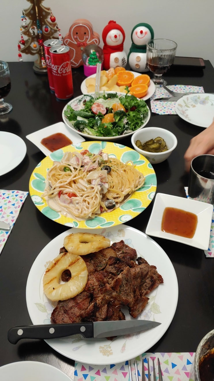  중계 맛집, 중계 롯데마트 컨트리맨즈, 크리스마스 점심 : 서양 음식을 아이 정서에 맞게 잘~구성했다^^ 가격, 맛, 친철함, 분위기 모두 Good~