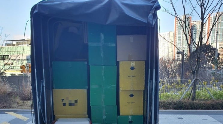 농성동 지오스테이션 에서 농성 sk뷰아파트 용달이사 작업
