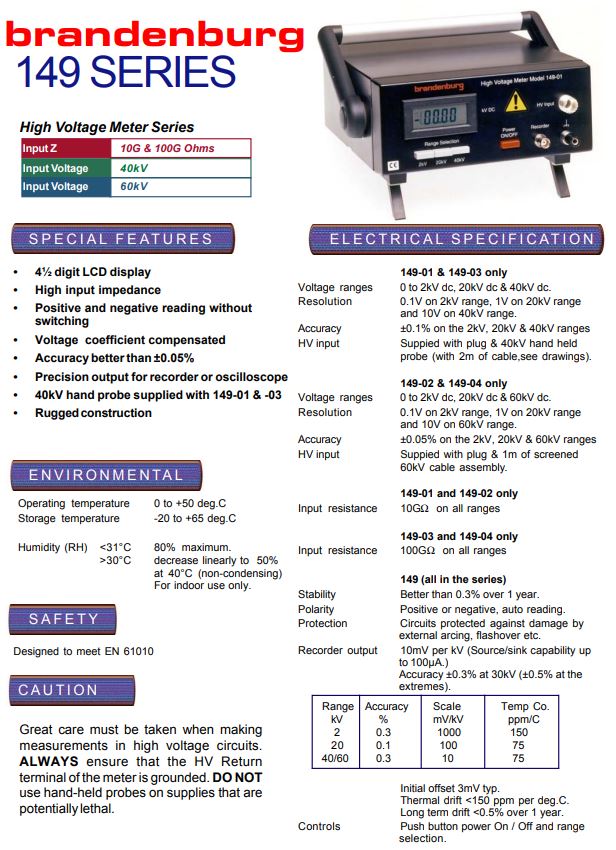  149-4 Brandenburg  high voltage meter