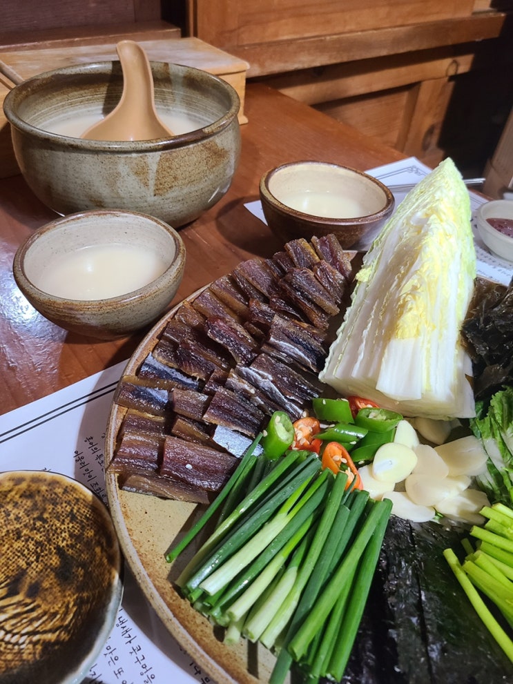  비 오면 생각나는 마산 동동주 맛집, 한옥산에산에 :)