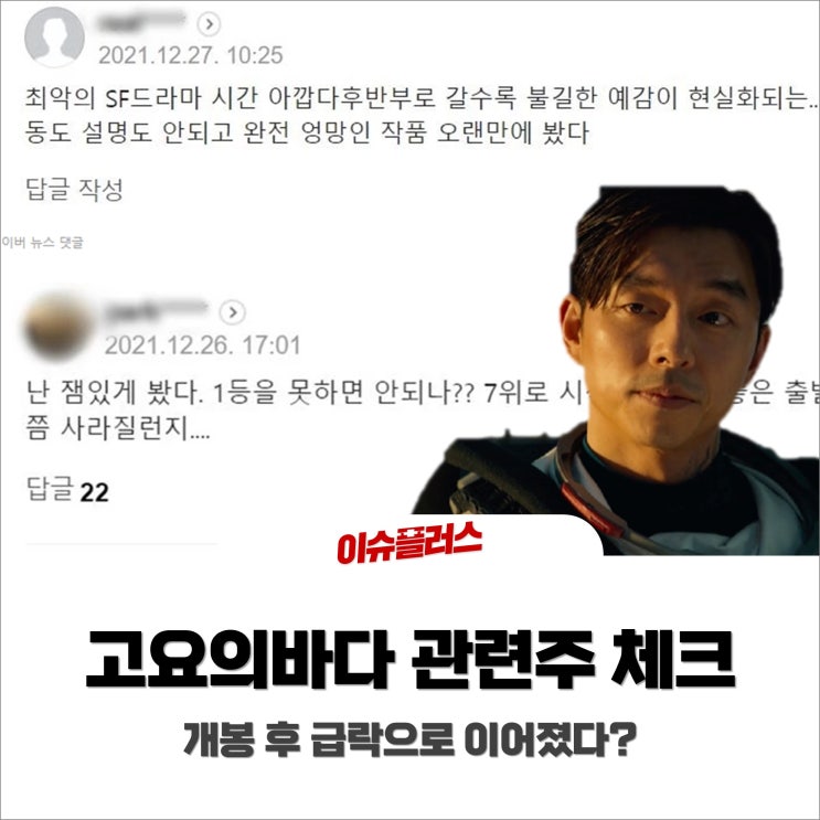  고요의바다, 이어지는 혹평 속 관련주 급락? 고요의 바다 관련주 중간점검