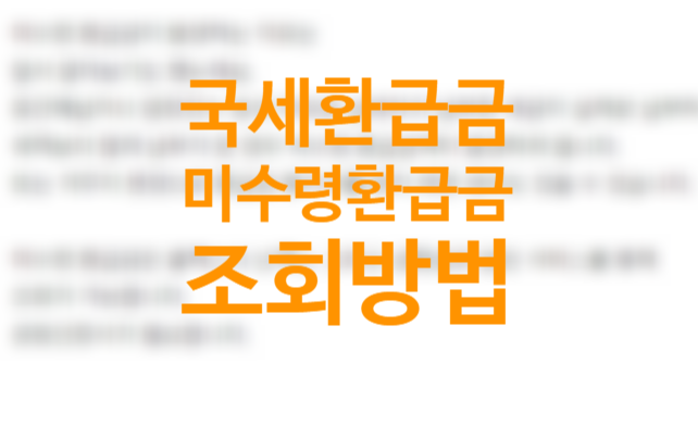 국세환급금 조회방법, 미수령 환급금 조회방법 3가지 (국세청 홈택스, 손택스, 삼쩜삼 세금 조회 어플) 국세환급금 조회방법, 미수령 환급금 조회방법 3가지 (국세청 홈택스, 손택스, 삼쩜삼 세금 조회 어플)