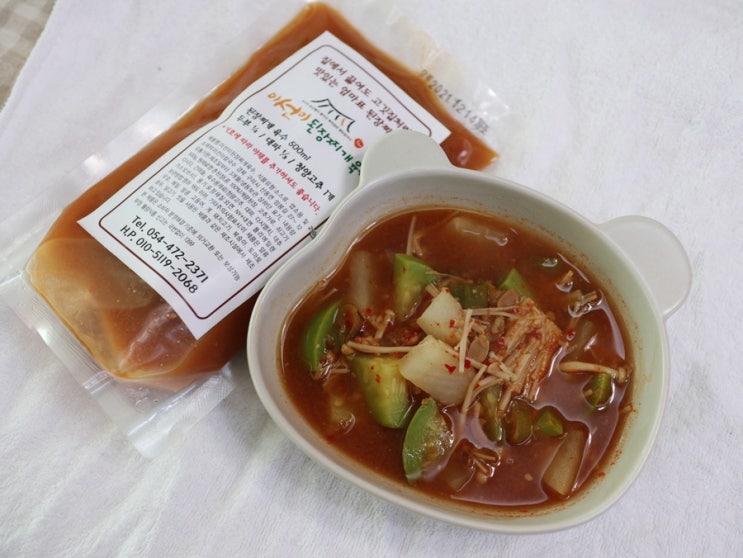  육수용된장찌개 이선이 된장찌개육수 간편하고 맛있다