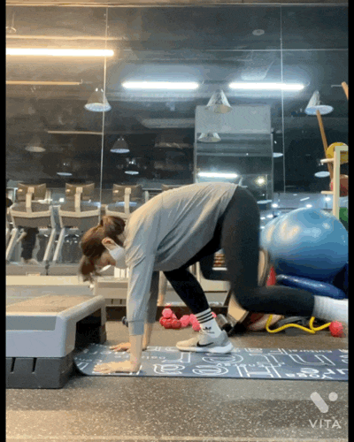  운동하기 편한 옷 : 스타캣 오버핏 가오리 긴팔요가복
