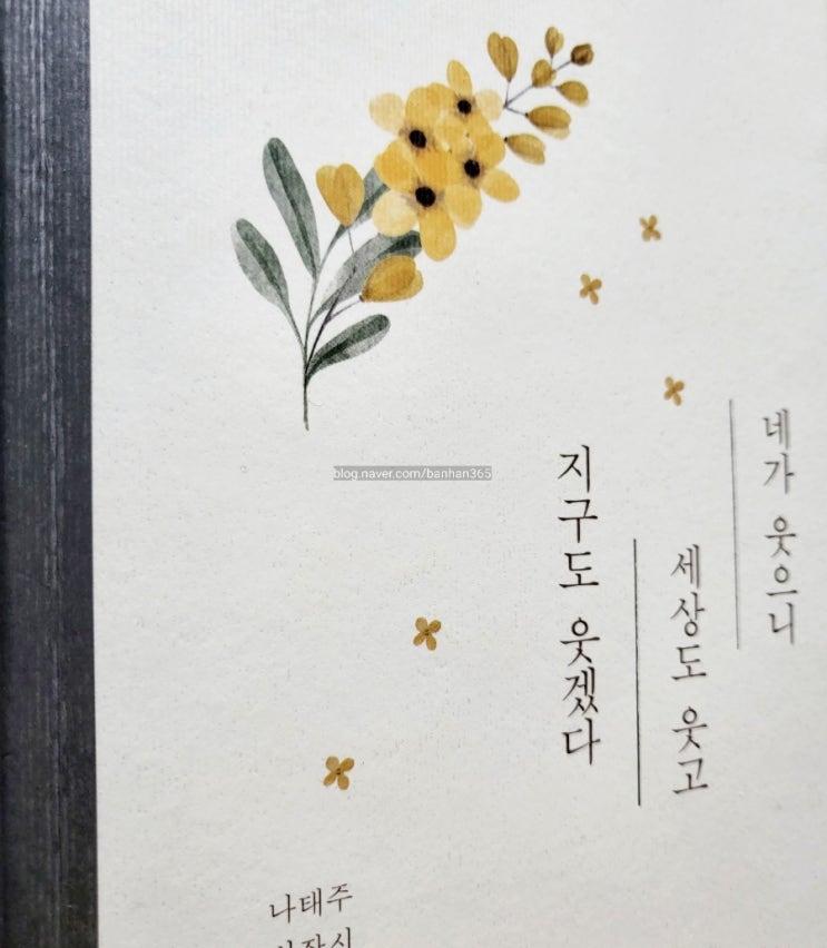  <네가 웃으니 세상도 웃고 지구도 웃겠다> - 나태주 신작시 스페셜