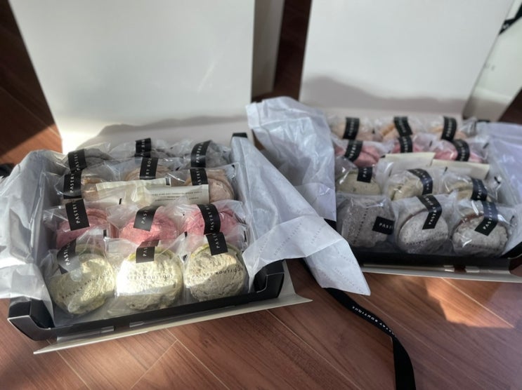  선물 받은 신라호텔 패스트리 부티크 Pastry Bouyique 다쿠아즈 세트