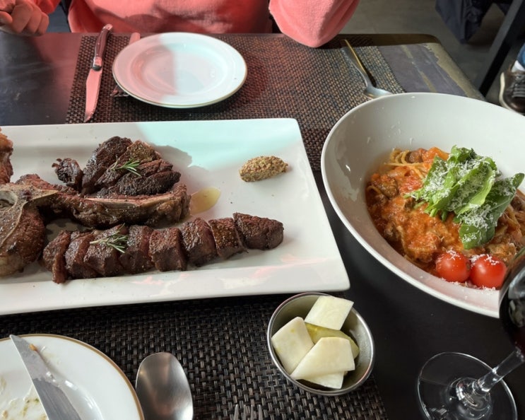  대전도안동 비바릴리 레스토랑 티본스테이크&볼로네제 맛집이네