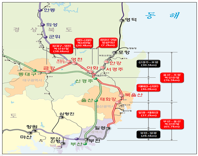 동남권 4개 철도 개통, 지역균형뉴딜의 길을 열다! 국토교통부 동남권 4개 철도 개통, 지역균형뉴딜의 길을 열다! 국토교통부