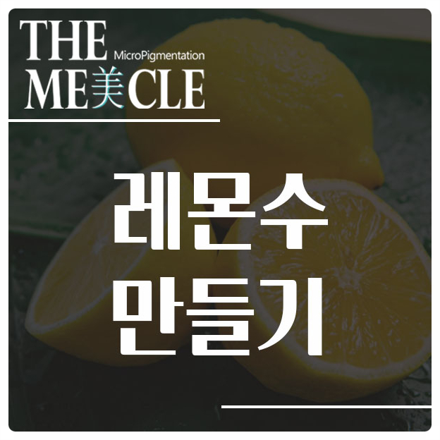  레몬수 만들기 어떻게 만들까 ?