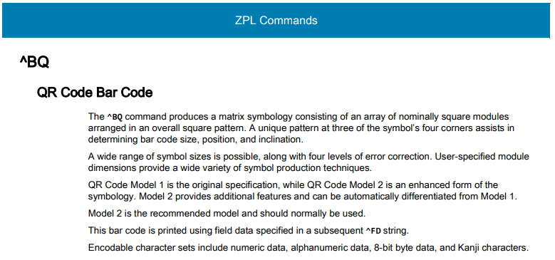 Zebra ZPL 문법 정리 (QRCode, 바코드, 텍스트, 한글 출력) : 네이버 블로그