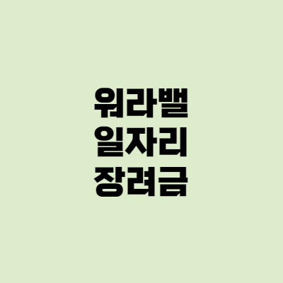  워라밸 일자리 장려금, 근로시간 단축 2022년 시행