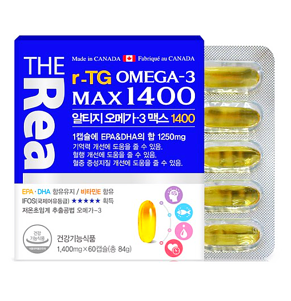  더리얼 알티지 오메가3 맥스1400/저온 초임계 추출