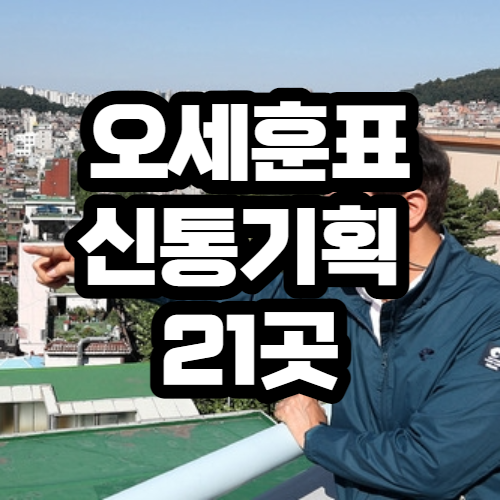 오세훈표 신통기획 21곳 발표 오세훈표 신통기획 21곳 발표
