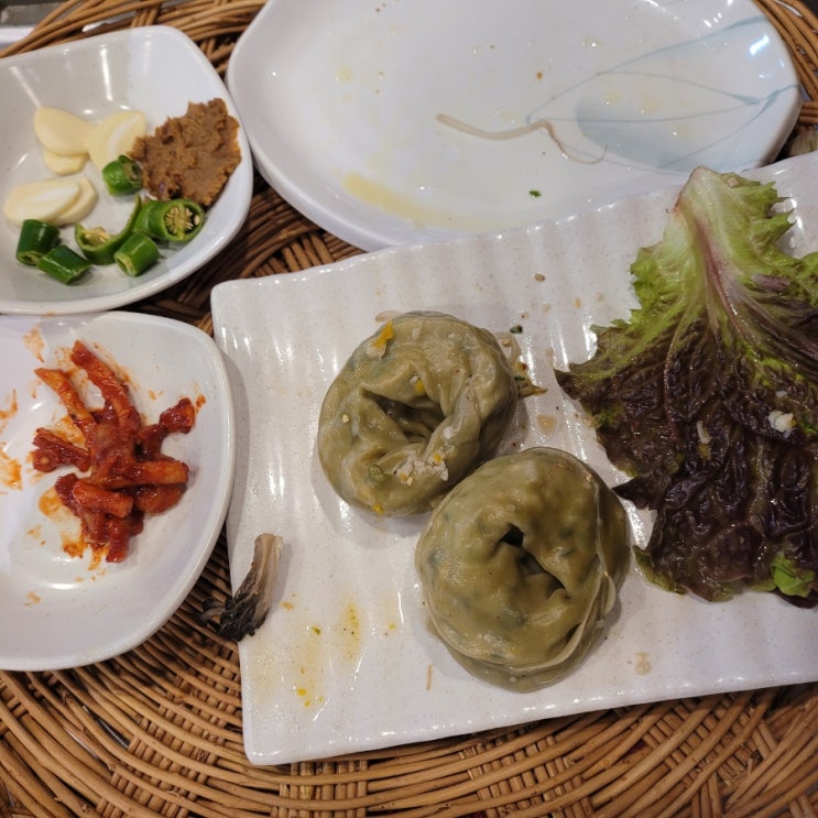  포장해주세요!  남은 만두