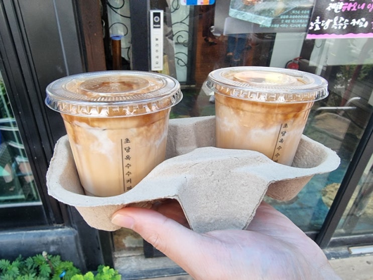  강릉 내돈내산 맛집 카페 추천 갤러리밥스 초당옥수수커피 웨이팅 주차 가격
