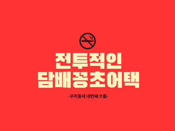  전투적인 담배꽁초어택 나홀로줍깅 결과는