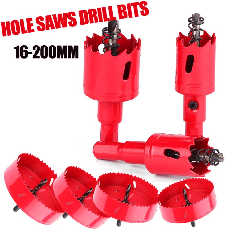 XB 목공 홀쏘 홀커터 바이메탈 M42 16-200mm 얇은 철판 플라스틱 목재 드릴링 (50종류) XB 목공 홀쏘 홀커터 바이메탈 M42 16-200mm 얇은 철판 플라스틱 목재 드릴링 (50종류)