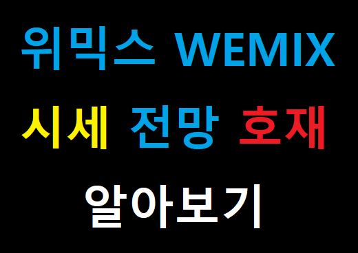  위믹스 WEMIX 시세 전망 호재 12월호재