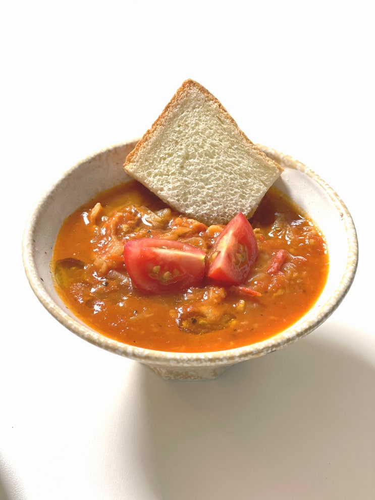  따뜻한 토마토스프 토마토양파스프 만들기, 토마토요리