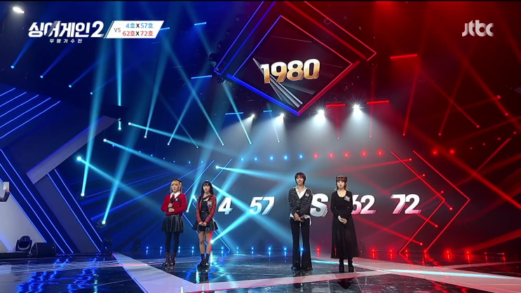  싱어게인2 4회/출연진/팀대항전/큰콩땅콩(4호,57호) vs 청춘의덫(62호,72호)