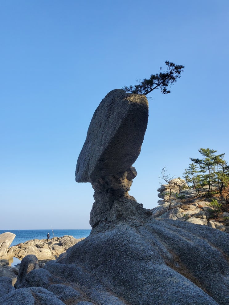  강원도 고성 송지호 해안 서낭바위 국가지질공원