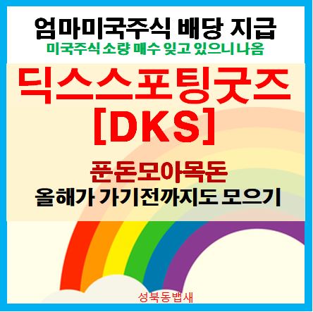  [엄마미국주식배당]딕스스포팅굿즈(ft,푼돈모아목돈)